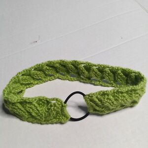 Lime Green Knitted Hairband